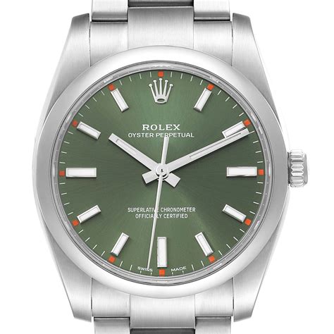 rolex oyster perpetual green face|rolex green face price.